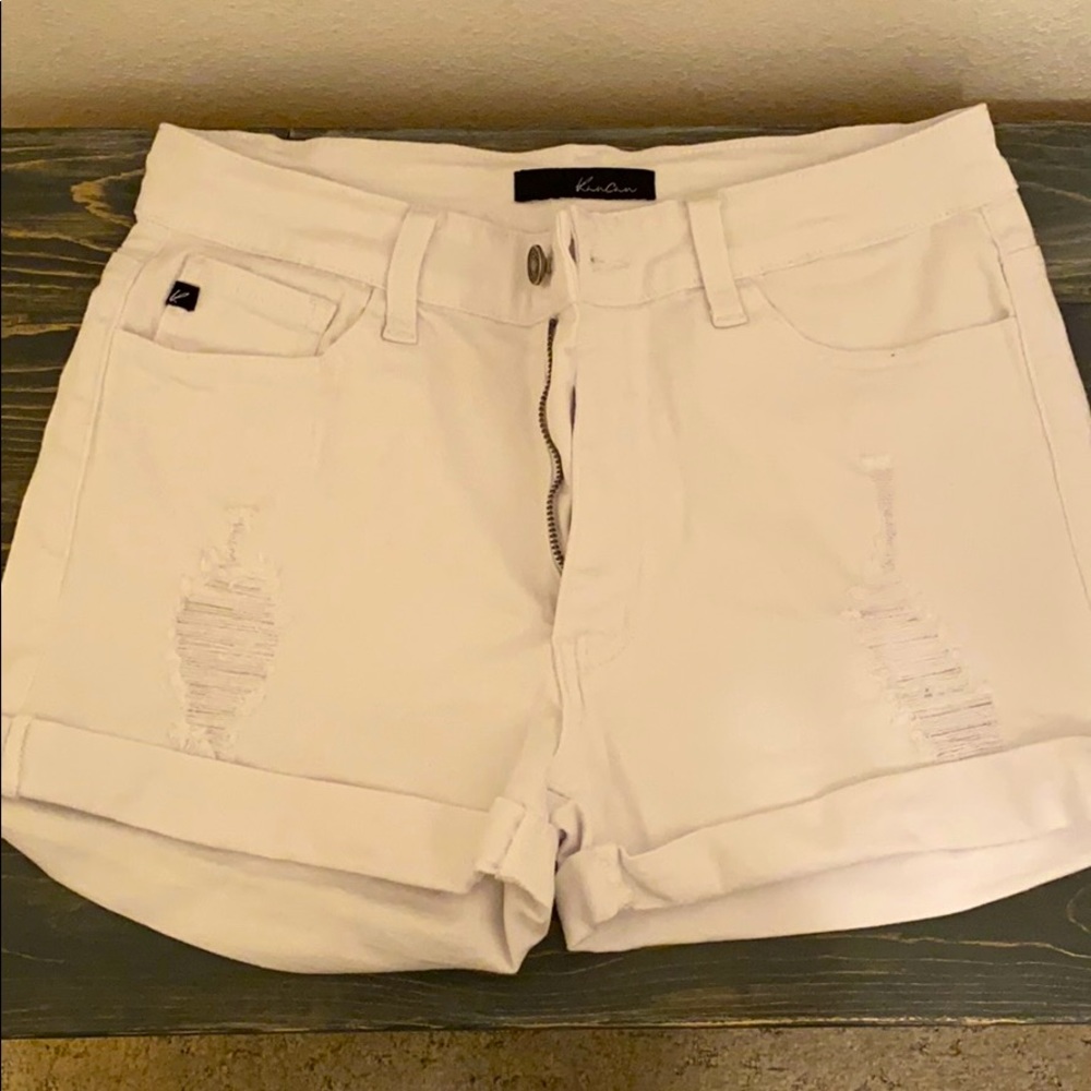 Women’s white Kancan shorts